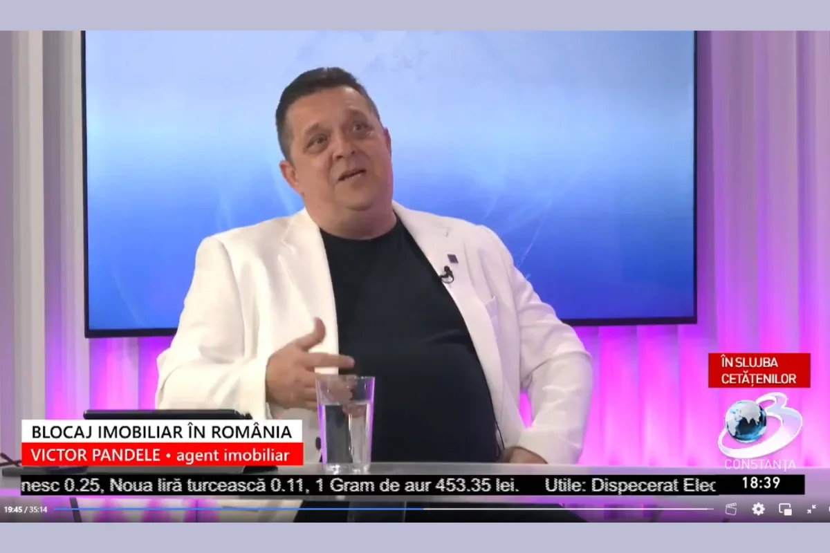 Interviu Victor Pandele Antena 3 – piața imobiliară Constanța 2025