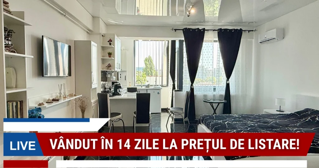 Living studio vândut Building Ștefan Mamaia Nord la prețul de listare